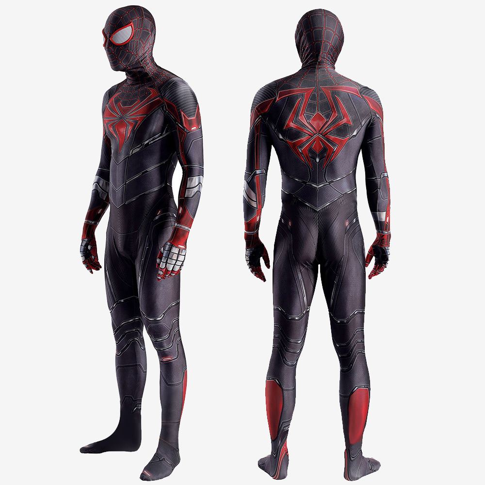 Spider-man PS5 Miles Morales Advanced Suit Costume Cosplay Bodysuit For Men Kids Unibuy
