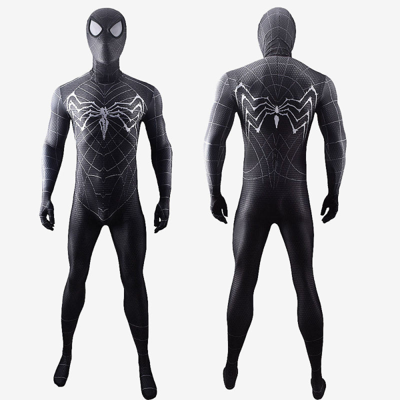 Venom Spider Man Costume Cosplay Black Symbiote Jumpsuit Bodysuit Unibuy