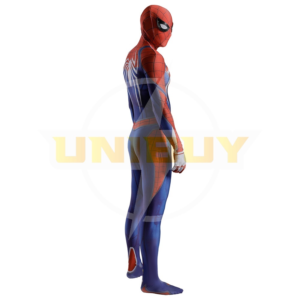 Spider Man PS4 Costume Peter Parker Cosplay Suit Bodysuit For Men Kids Unibuy