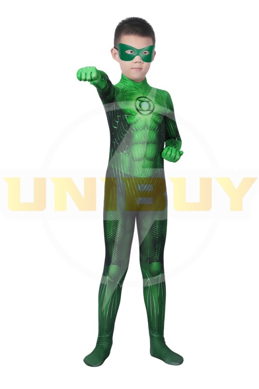 Green Lantern Hal Jordan Costume Cosplay Suit Kids Unibuy