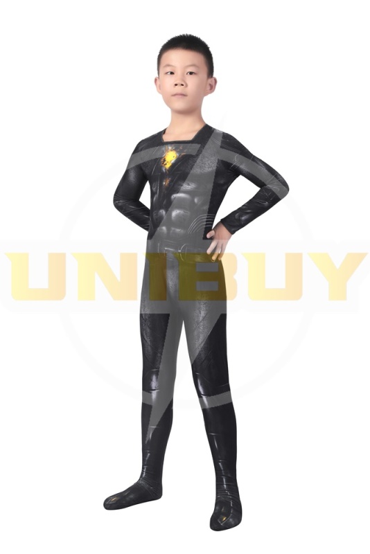 Black Adam Kids Costume Cosplay Suit Teth-Adam Jumpsuit with Cloak Unibuy