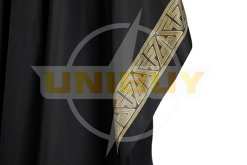 Black Adam Kids Costume Cosplay Suit Teth-Adam Jumpsuit with Cloak Unibuy