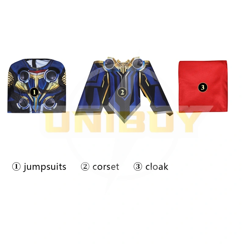 Thor: Love and Thunder Costume Cosplay Suit Jumpsuit with Cloak Unibuy