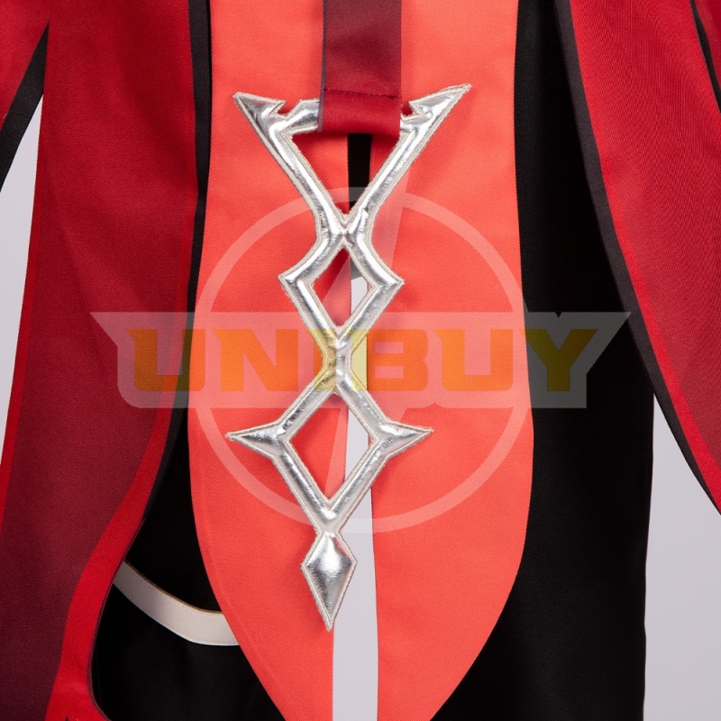 Genshin Impact Red Dead of Night Diluc Costume Cosplay Suit Unibuy