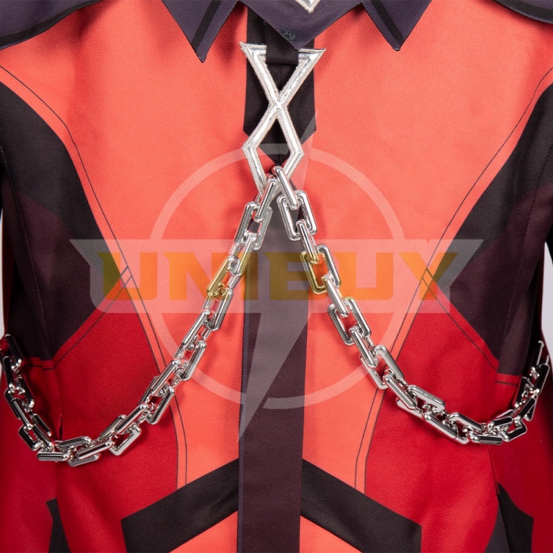 Genshin Impact Red Dead of Night Diluc Costume Cosplay Suit Unibuy
