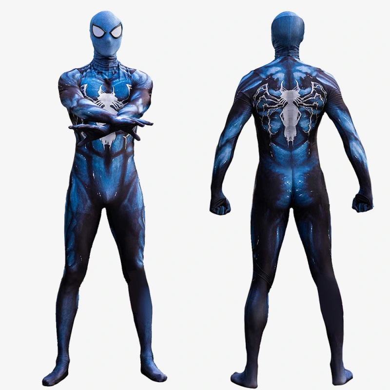 Venom Costume Cosplay Blue Symbiote Jumpsuit Bodysuit Unibuy