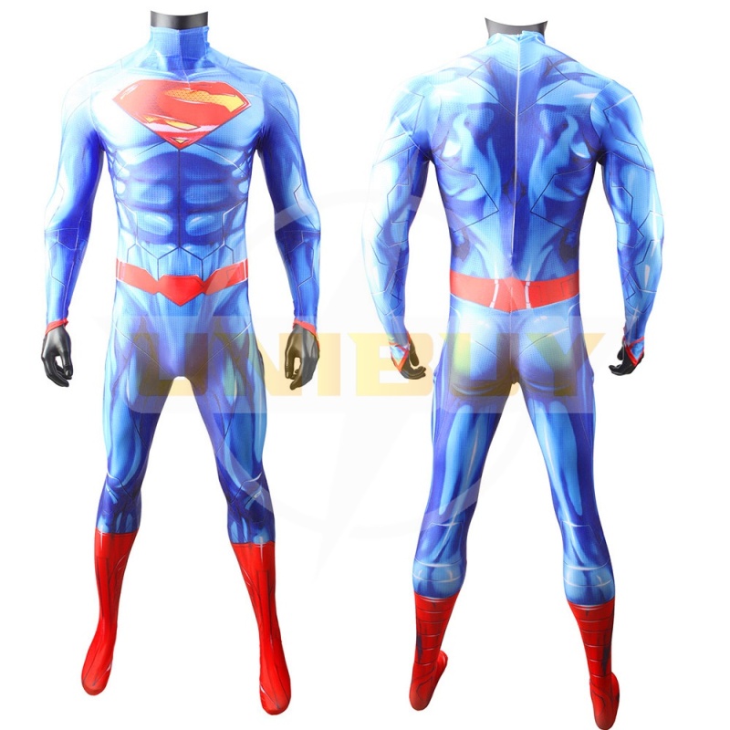 New 52 Superman Costume Cosplay Suit Bodysuit For Men Kids Unibuy
