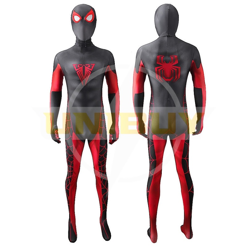 Miles Morales 10th Anniversary Suit Costume Cosplay Spider-Man Bodysuit For Men Kids Unibuy