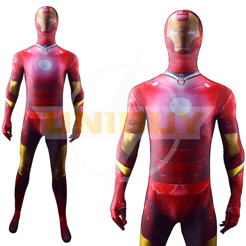 Iron Man Tony Stark Bodysuit Cosplay Costume Avengers Outfit Adult Kids Unibuy