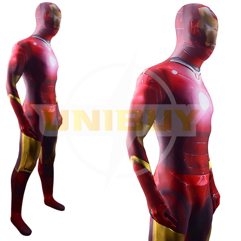 Iron Man Tony Stark Bodysuit Cosplay Costume Avengers Outfit Adult Kids Unibuy