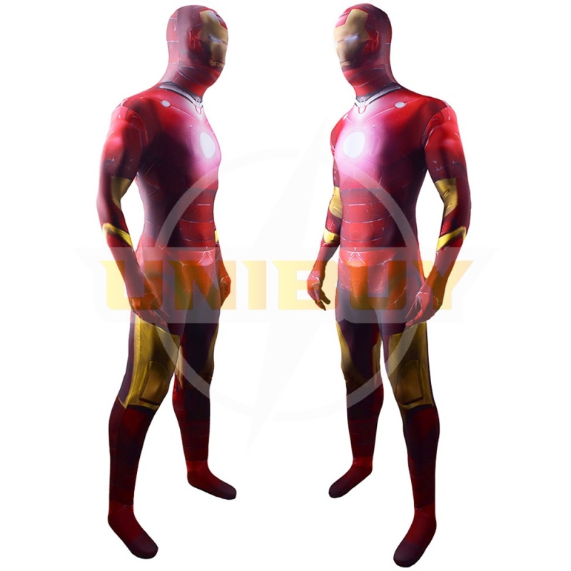 Iron Man Tony Stark Bodysuit Cosplay Costume Avengers Outfit Adult Kids Unibuy