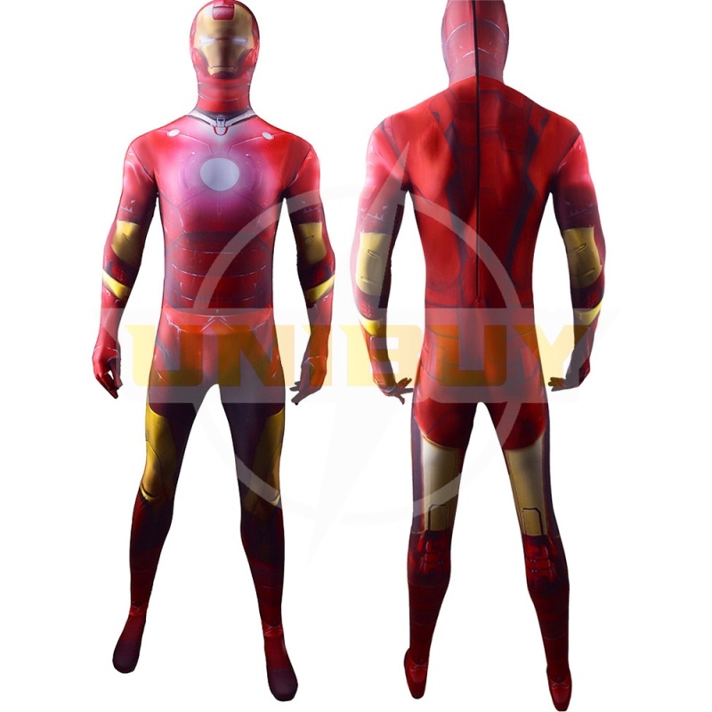 Iron Man Tony Stark Bodysuit Cosplay Costume Avengers Outfit Adult Kids Unibuy