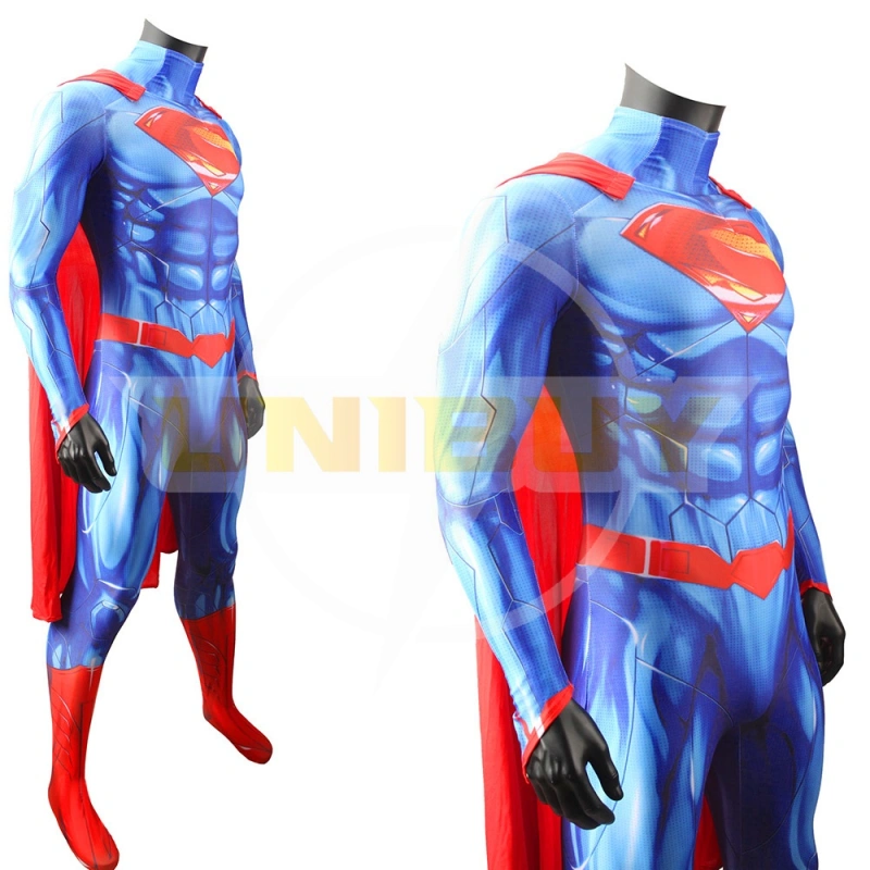 New 52 Superman Costume Cosplay Suit Bodysuit For Men Kids Unibuy