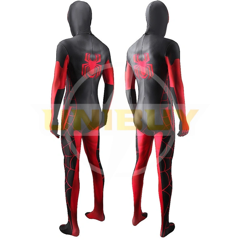 Miles Morales 10th Anniversary Suit Costume Cosplay Spider-Man Bodysuit For Men Kids Unibuy