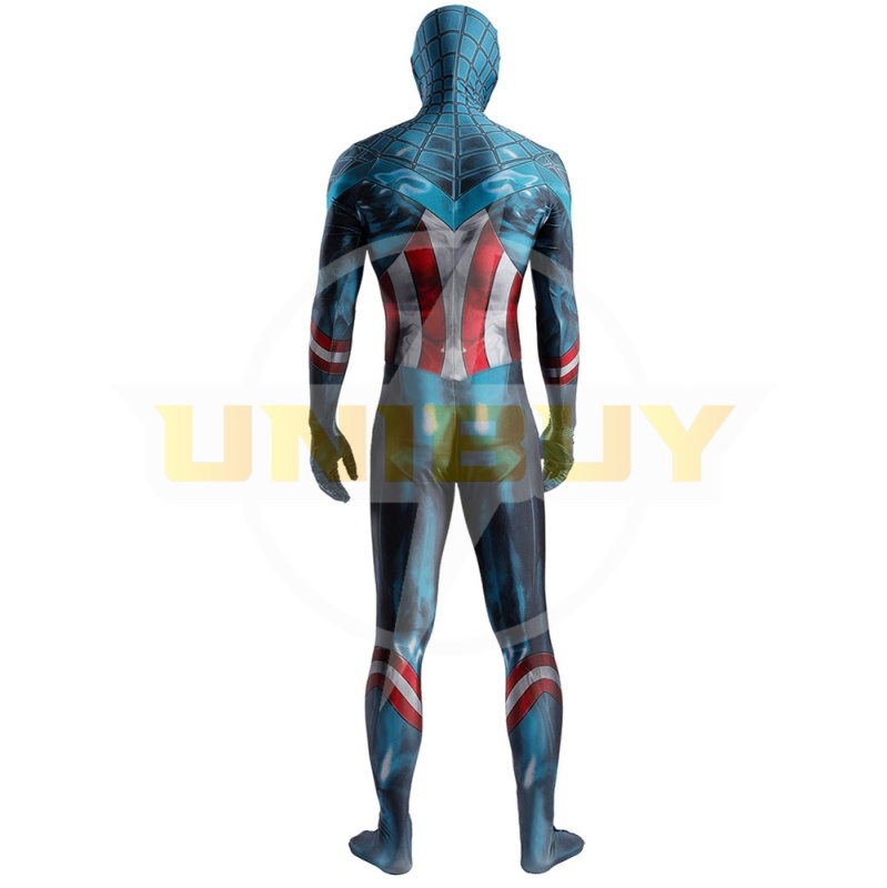 Miles Morales Captain America Suit Costume Cosplay Bodysuit For Men Kids Unibuy