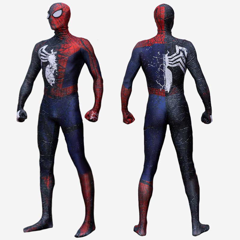 The Amazing Spider-Man Costume Cosplay Suit Venom Symbiot Bodysuit For Men Kids Unibuy