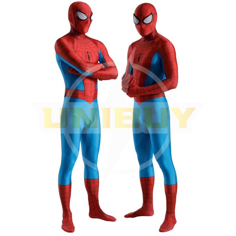 Spider-Man TAS 1994 Costume Cosplay Suit Peter Parker Bodysuit For Men Kids Unibuy