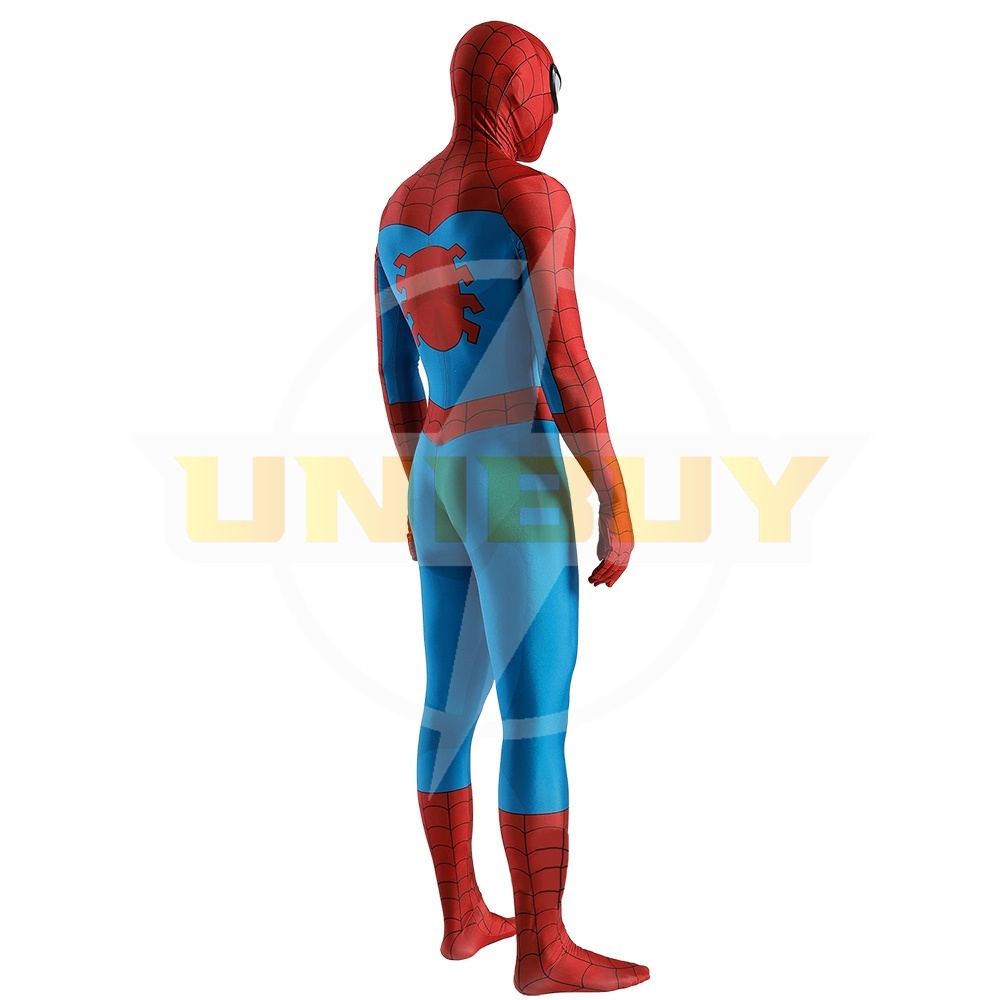 Spider-Man TAS 1994 Costume Cosplay Suit Peter Parker Bodysuit For Men Kids Unibuy