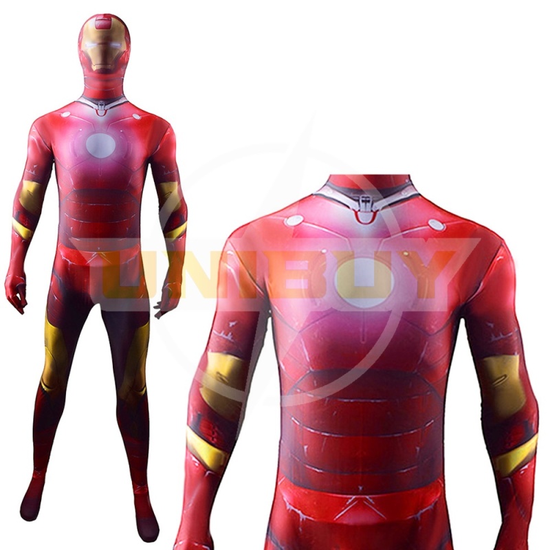 Iron Man Tony Stark Bodysuit Cosplay Costume Avengers Outfit Adult Kids Unibuy