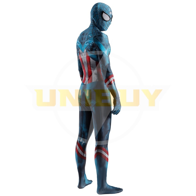 Miles Morales Captain America Suit Costume Cosplay Bodysuit For Men Kids Unibuy
