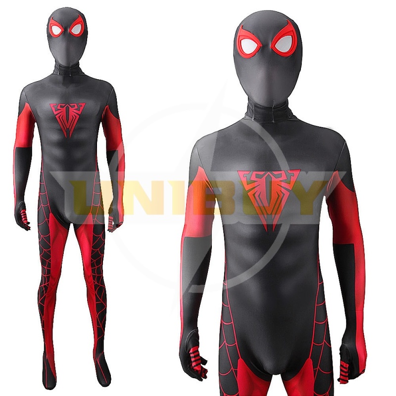 Miles Morales 10th Anniversary Suit Costume Cosplay Spider-Man Bodysuit For Men Kids Unibuy