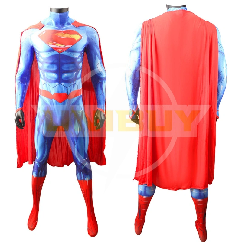 New 52 Superman Costume Cosplay Suit Bodysuit For Men Kids Unibuy