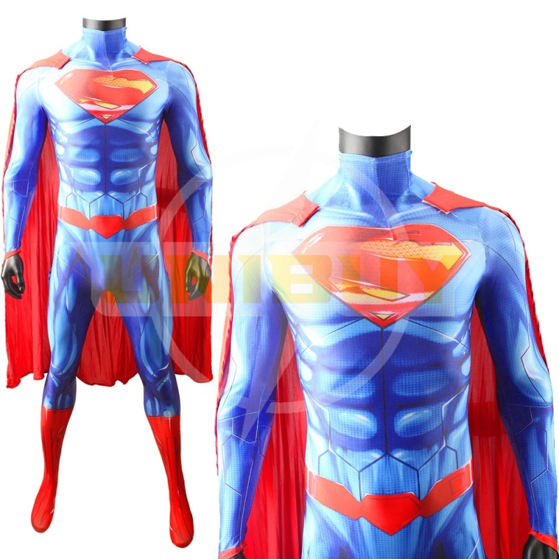 New 52 Superman Costume Cosplay Suit Bodysuit For Men Kids Unibuy