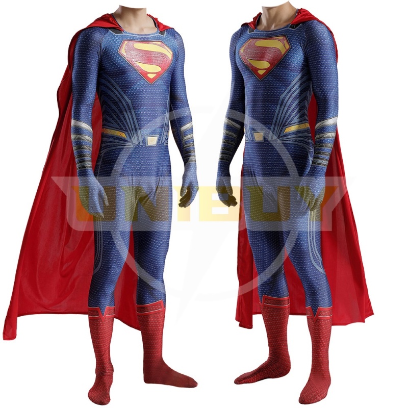 Superman Costume Clark Kent Cosplay Suit Bodysuit Man of Steel For Men Kids Unibuy