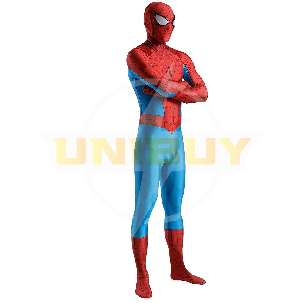 Spider-Man TAS 1994 Costume Cosplay Suit Peter Parker Bodysuit For Men Kids Unibuy