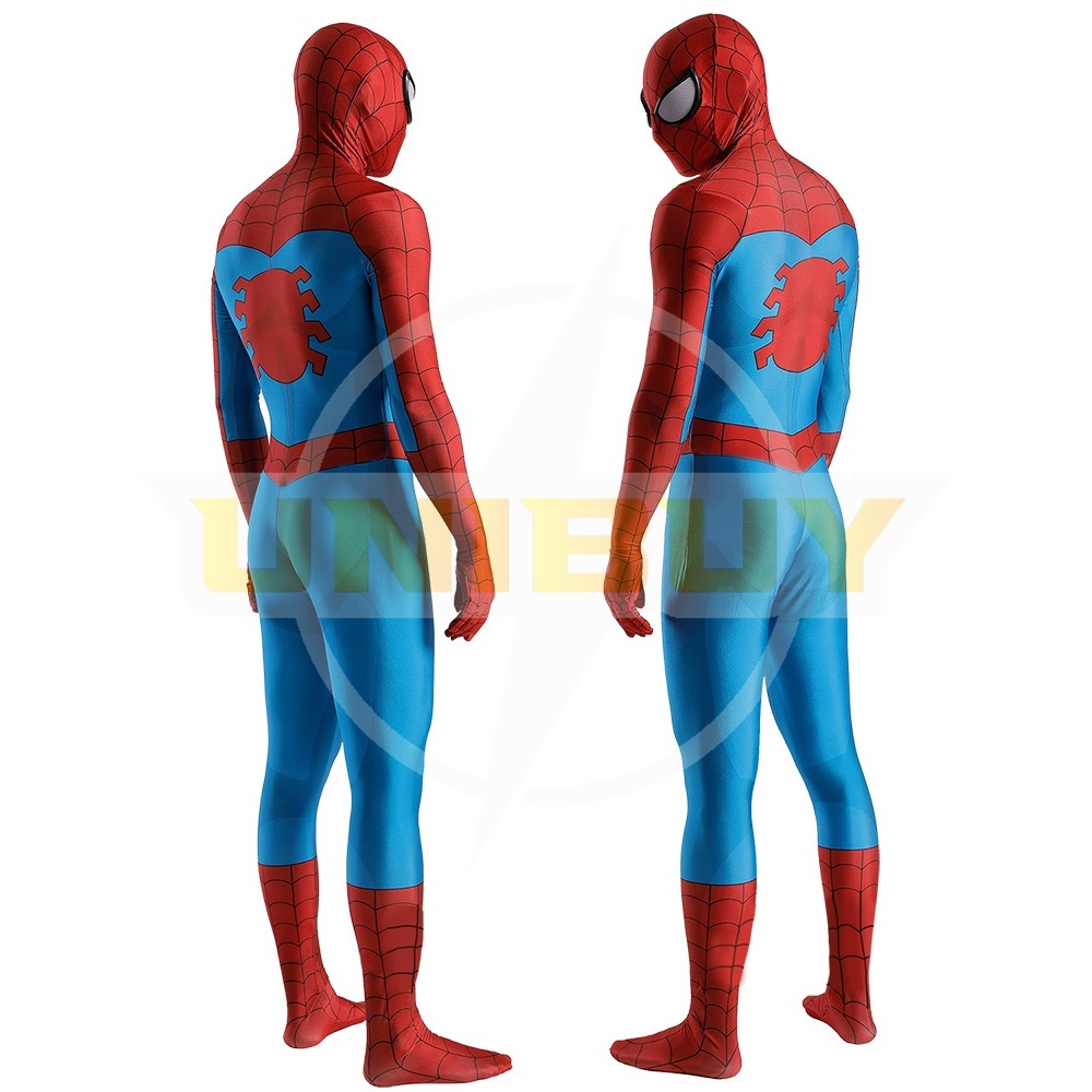 Spider-Man TAS 1994 Costume Cosplay Suit Peter Parker Bodysuit For Men Kids Unibuy