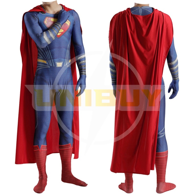 Superman Costume Clark Kent Cosplay Suit Bodysuit Man of Steel For Men Kids Unibuy