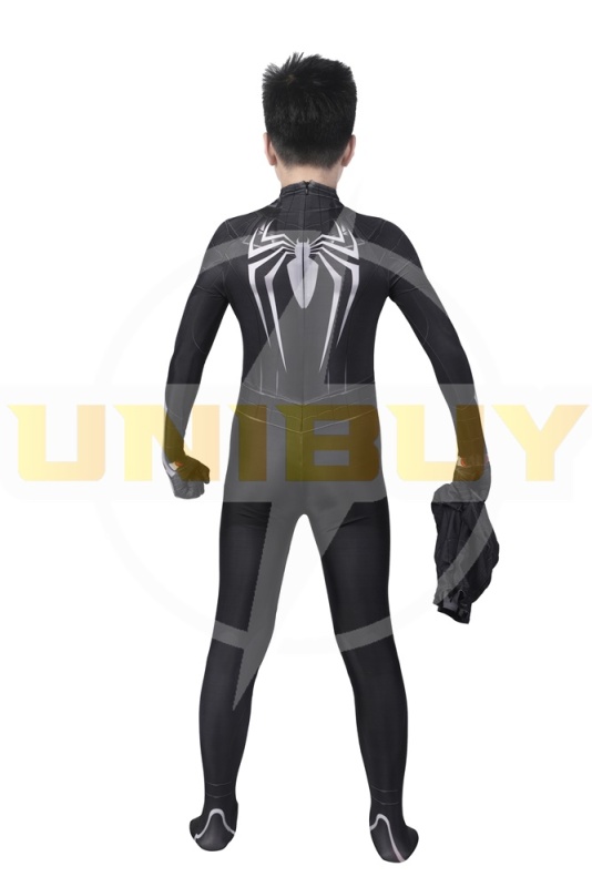 Spider-Man Symbiote Black Suit Costume Cosplay Kids Jumpsuit Marvel's Spider-Man: Miles Morales Unibuy