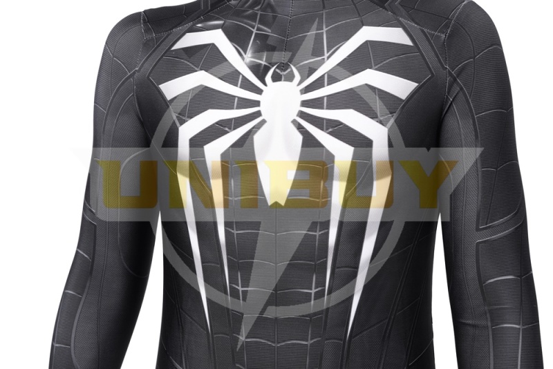 Spider-Man Symbiote Black Suit Costume Cosplay Kids Jumpsuit Marvel's Spider-Man: Miles Morales Unibuy