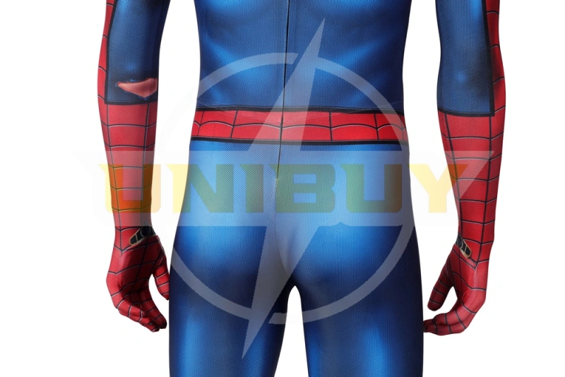 Marvel Spider-Man PS5 Classic Suit Damaged Costume Cosplay Unibuy