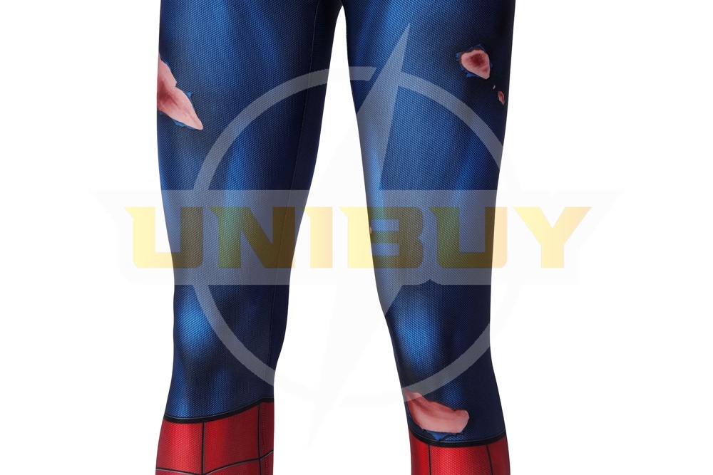 Marvel Spider-Man PS5 Classic Suit Damaged Costume Cosplay Unibuy