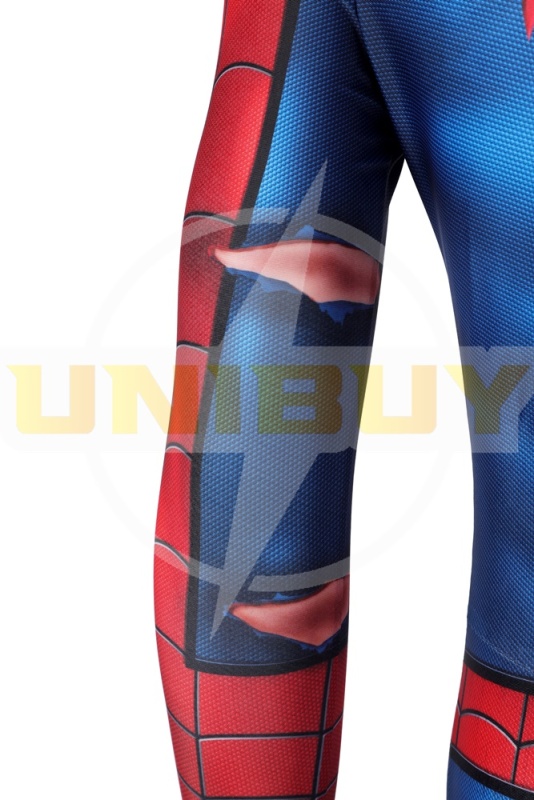 Marvel Spider-Man PS5 Classic Suit Damaged Costume Cosplay Unibuy