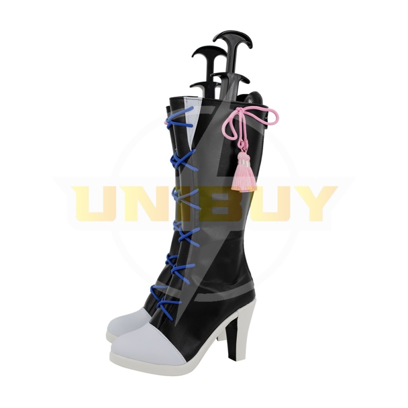 Genshin Impact Kamisato Ayaka Shoes Cosplay Women Boots Black Unibuy