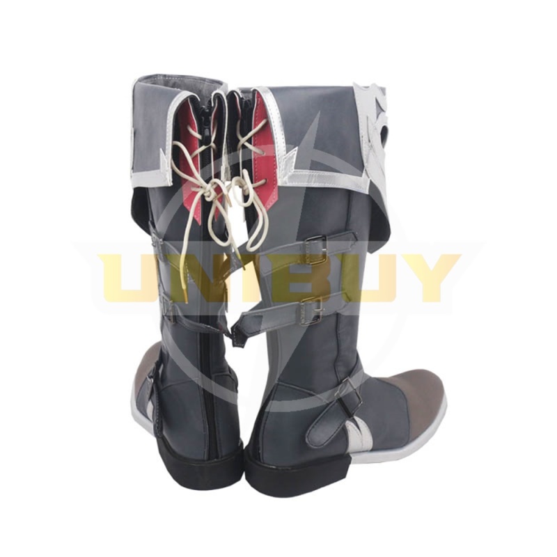 Genshin Impact Diluc Shoes Cosplay Men Boots Red Dead of Night Unibuy