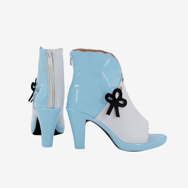 Genshin Impact Lumine Shoes Cosplay Women Boots Blue Unibuy