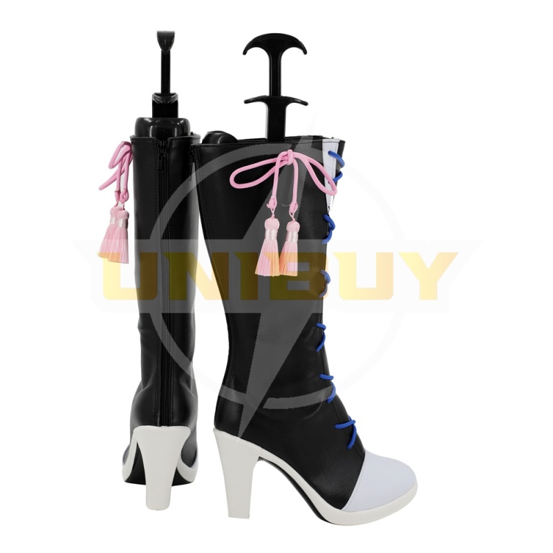 Genshin Impact Kamisato Ayaka Shoes Cosplay Women Boots Black Unibuy