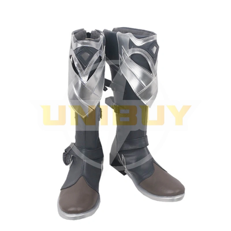 Genshin Impact Diluc Shoes Cosplay Men Boots Red Dead of Night Unibuy