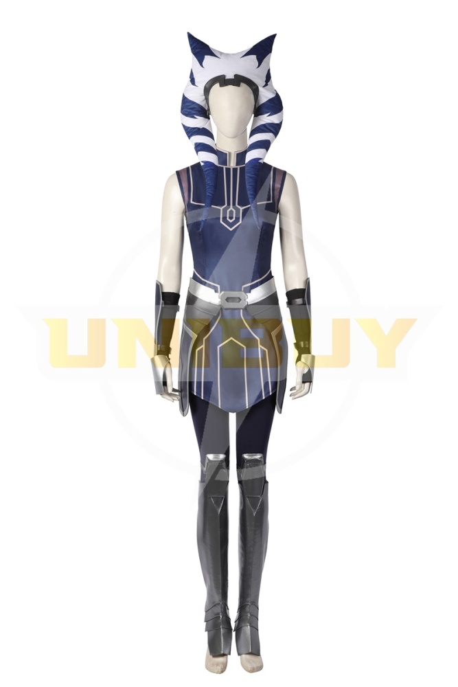 Ahsoka Tano Costume Cosplay Suit Star Wars The Clone Wars with Helmet Unibuy