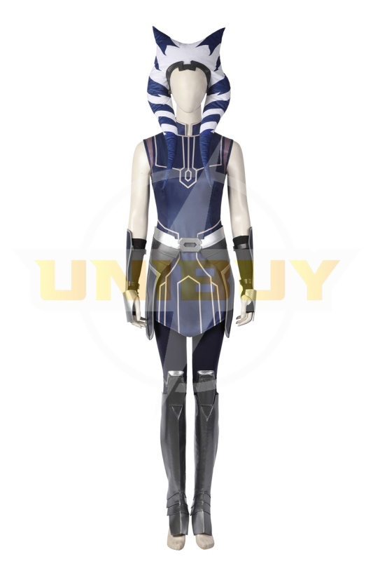 Ahsoka Tano Costume Cosplay Suit Star Wars The Clone Wars with Helmet Unibuy