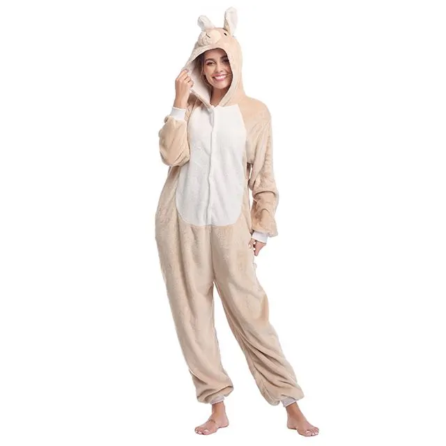 Grey Rabbit Onesie Costume Pajamas Adult Unibuy