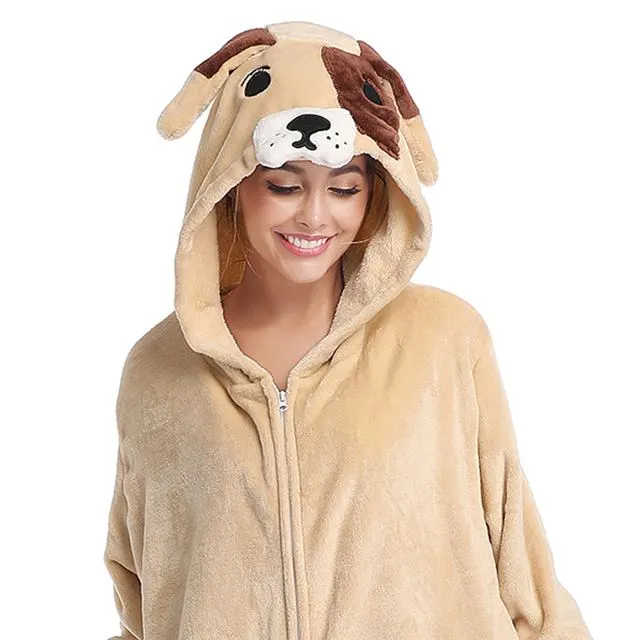 Pug Dog Onesie Costume Pajamas Adult Unibuy