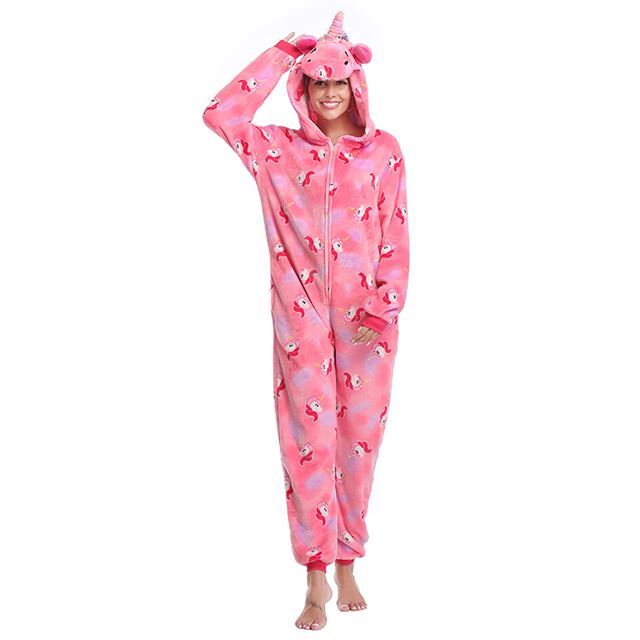 Pink Unicorn Onesie Costume Pajamas Adult Unibuy