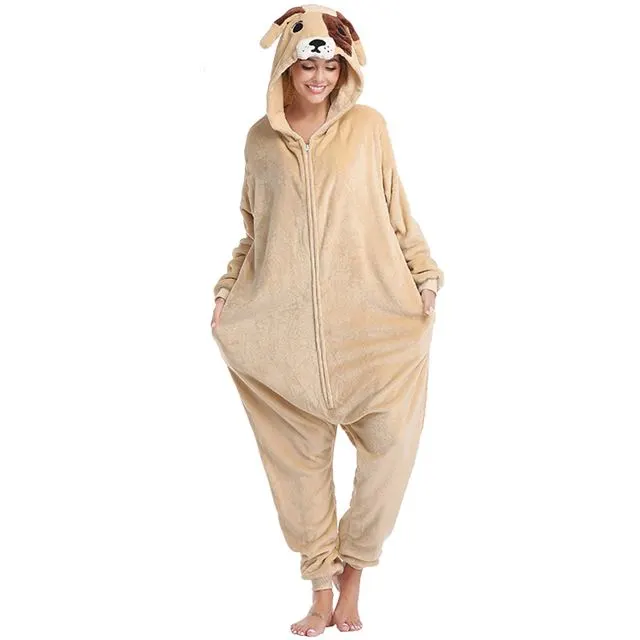 Pug Dog Onesie Costume Pajamas Adult Unibuy