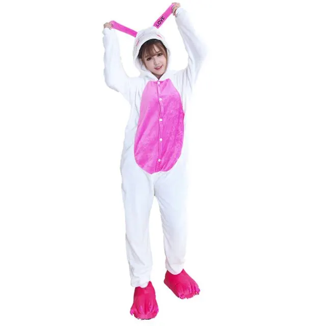 Love Rabbit Onesie Costume Pajamas Adult Unibuy