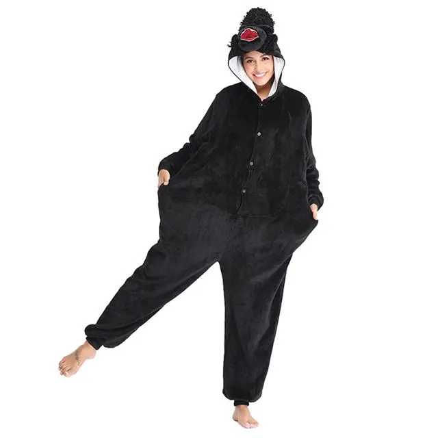 King Kong Chimpanzee Onesie Costume Pajamas Adult Unibuy