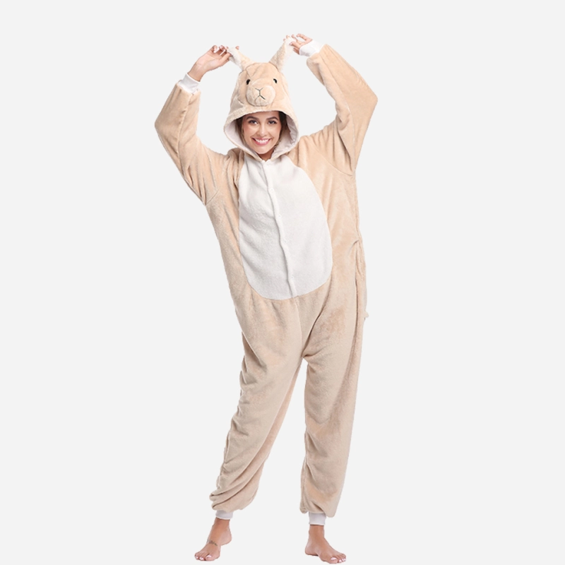 Grey Rabbit Onesie Costume Pajamas Adult Unibuy